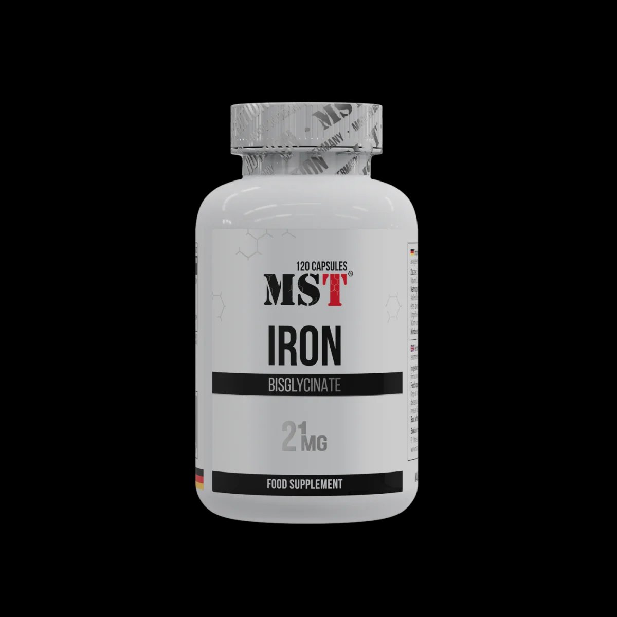 MST Iron Bisglycinate 21mg 120caps