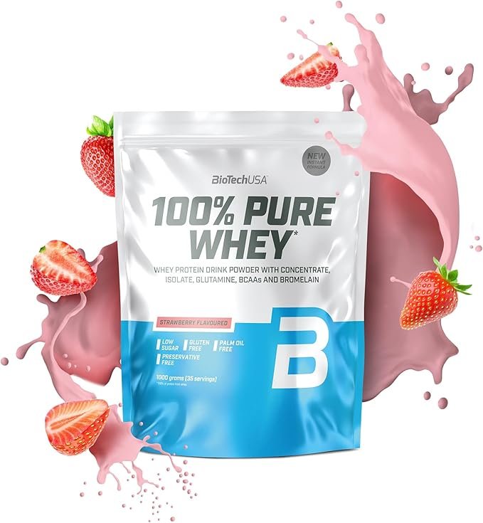 BIOTECHUSA 100% Pure Whey - Strawberry — Strawberry — Powder - image 1 of 2