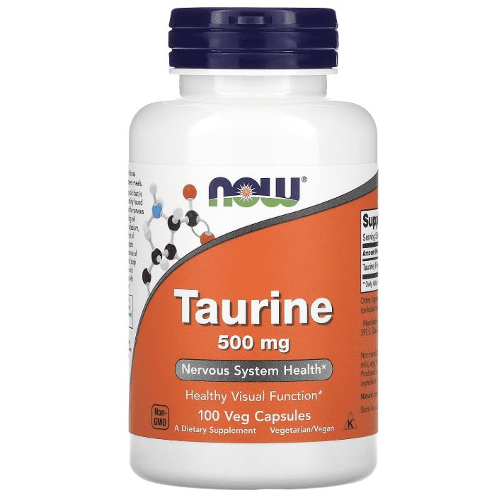 NOW Taurine 500mg 100 veg caps