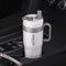 Roostevabast terasest termostass sangaga, topeltseinaga ja kõrrega 720ml beež — Accessory view 5