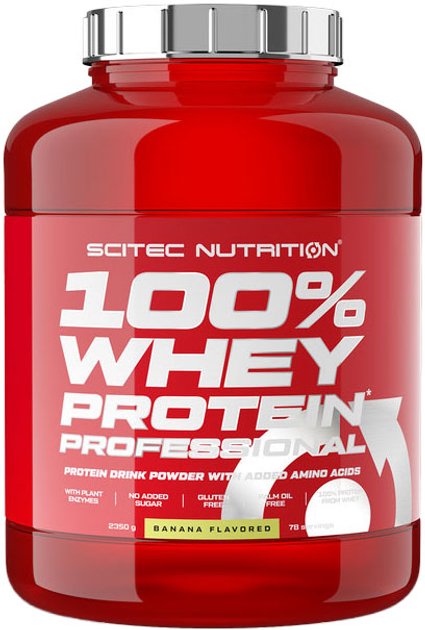 Scitec 100% Whey Protein Professional - Банан — Banana — Powder - image 1 of 2