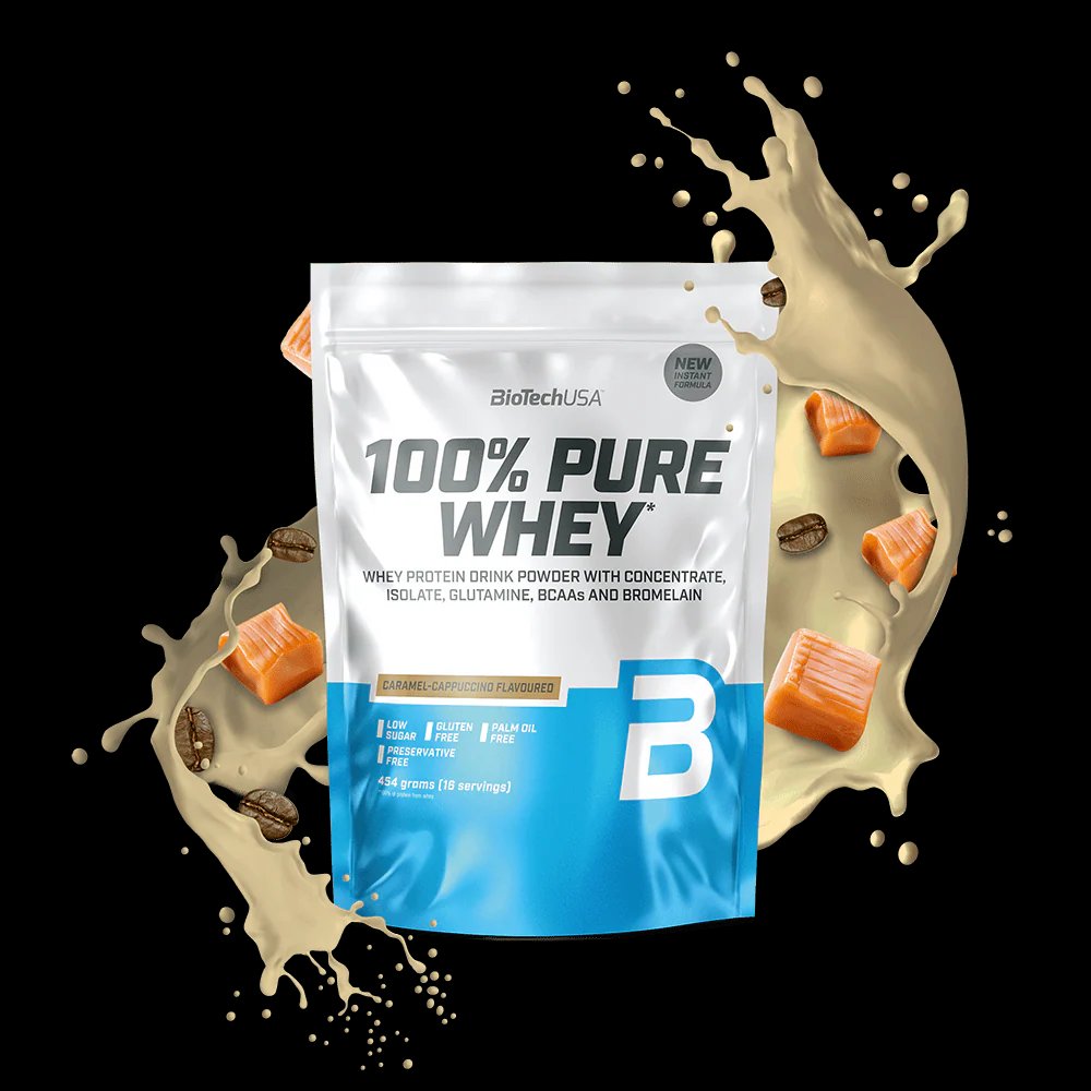 BIOTECHUSA 100% PURE WHEY - Karamelli cappuccino — Caramel Cappuccino — Powder - image 1 of 2