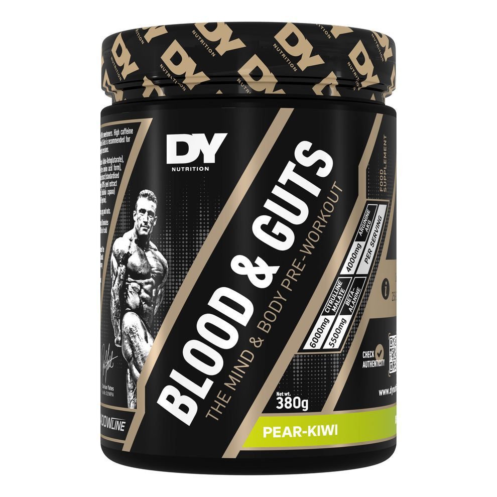 DY Blood & Guts Pre-Workout 380g Pear-Kiwi — Pear Kiwi — Powder - image 1 of 2