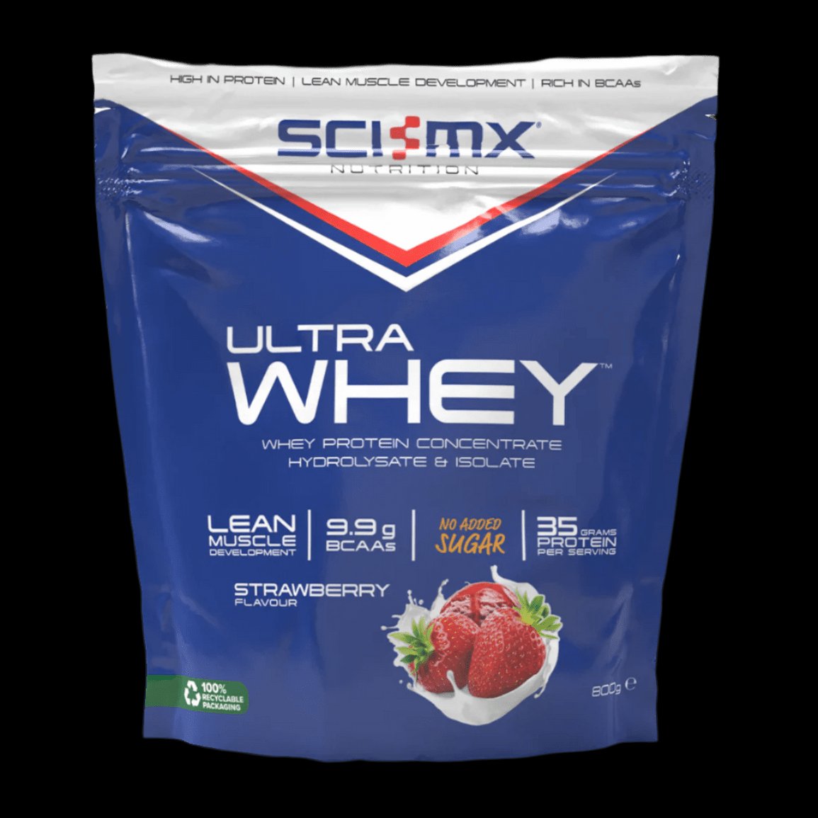 Sci-Mx Ultra Whey - Strawberry — Strawberry — Powder - image 1 of 2