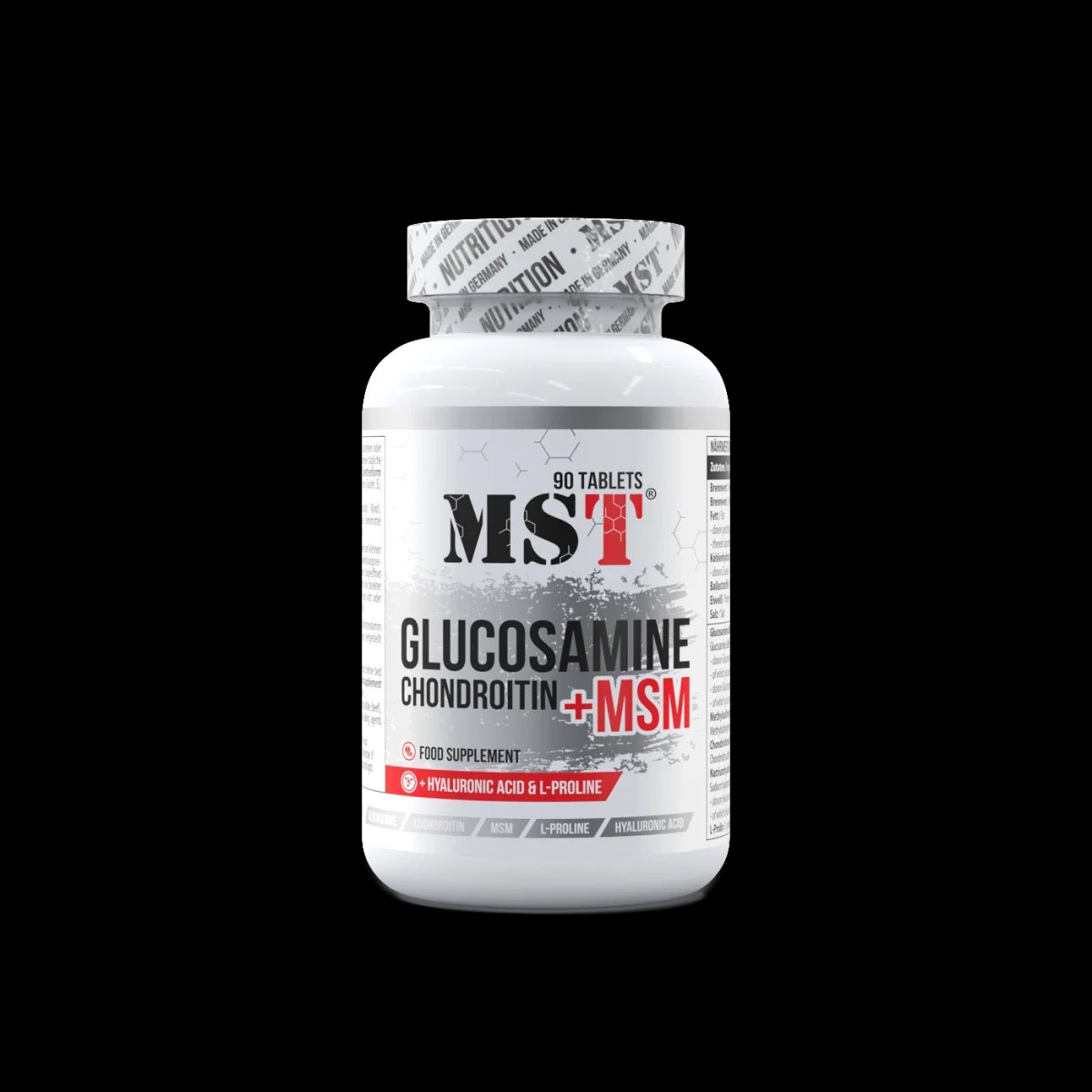 MST Chondroitin Glucosamine MSM + HA 90tabs
