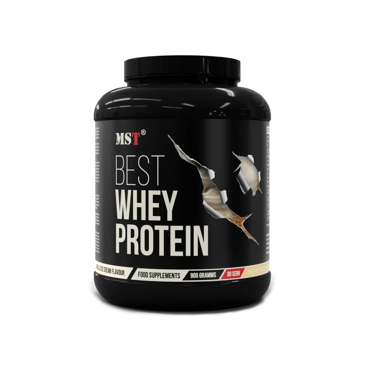 MST Protein Best Whey + Enzymes 900g Vanilla Ice Cream — Vanilla — Powder - image 1 of 2