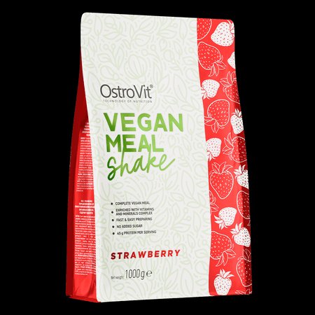 OstroVit Vegan Meal Shake - Клубника — Strawberry — Powder - image 1 of 3