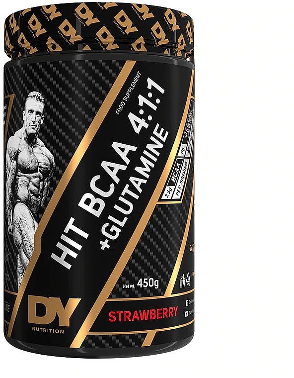 DY HIT BCAA 4:1:1 + Glutamine - Strawberry — Strawberry — Powder - image 1 of 2