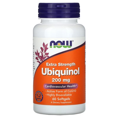 NOW Ubiquinol 200mg 60 softgels