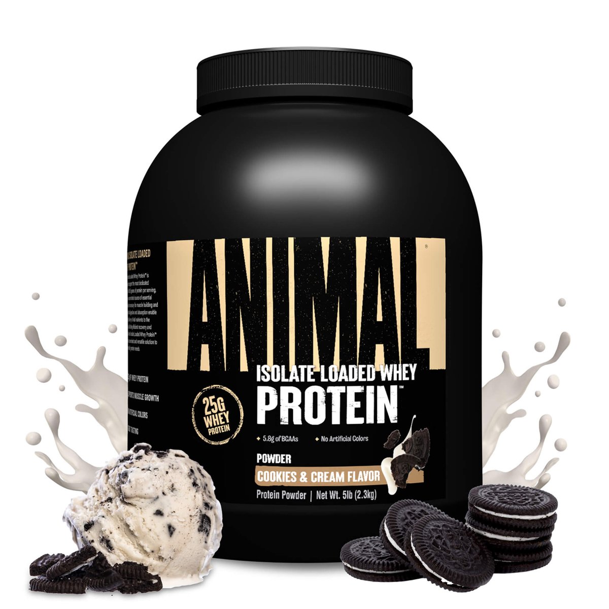 Universal Animal Whey Isolate Loaded - Песочное печенье — Cookies And Cream — Powder - image 1 of 2