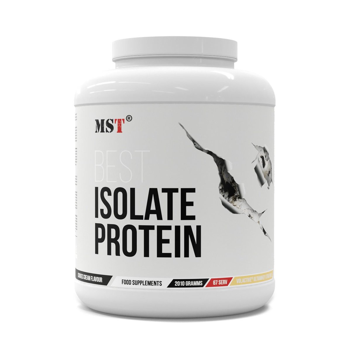MST Best Isolate Protein 2010g Печенье с кремом — Cookies And Cream — Powder - image 1 of 2