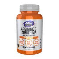 NOW Arginine & Ornithine 100 Veg. Caps