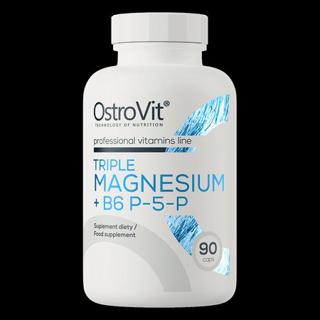 OstroVit Triple Magnesium + B6 P-5-P 90caps