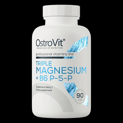 OstroVit Triple Magnesium + B6 P-5-P 90caps