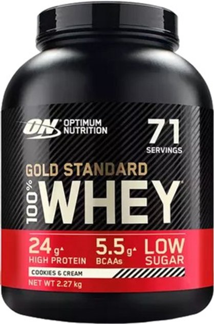 Optimum Nutrition Gold Standard 100% Whey - Cookies and Cream — Cookies And Cream — Powder - image 1 of 2